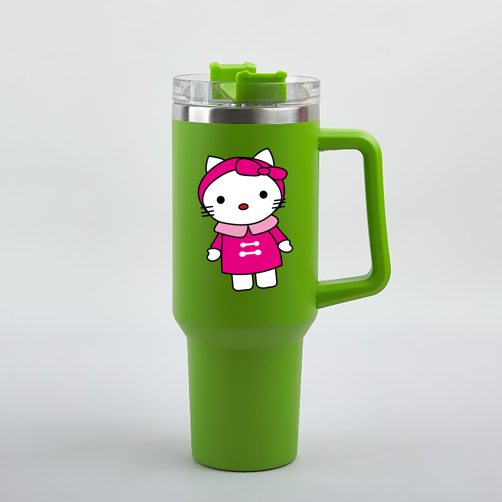 （画像用） Hello Kitty ハローキティ 1200mL車用タンブラー（カラープリント）